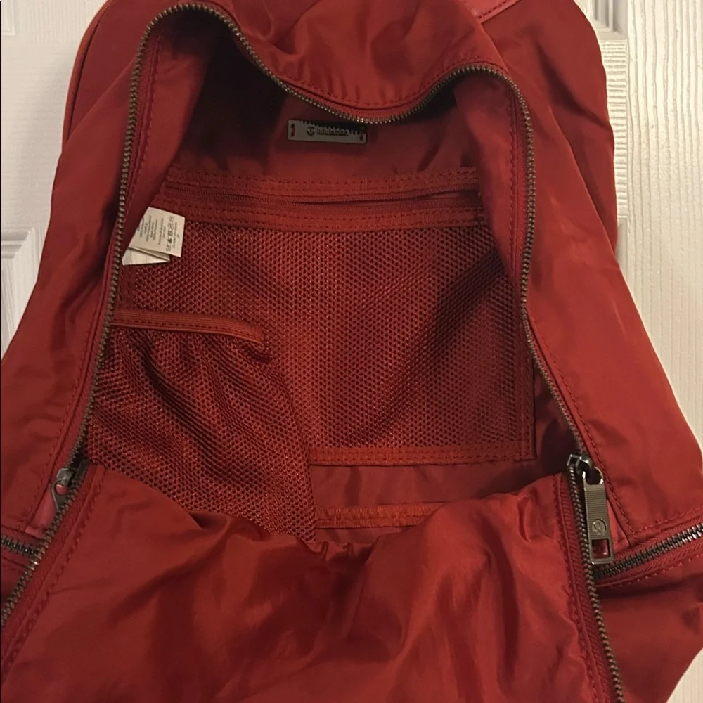 lululemon athletica Deep Red Men's Backpack - Picture 3 of 3